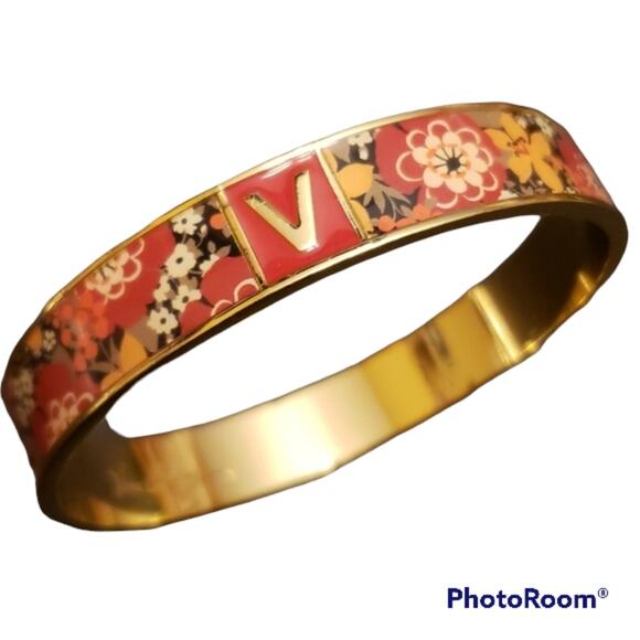 Vera Bradley Bittersweet Floral Bangle And Braided Charm Bracelet Set NWT - Picture 2 of 12